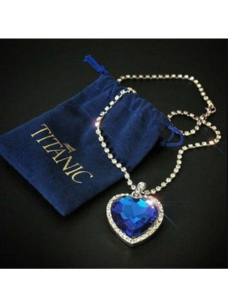 Titanic blue store stone necklace