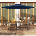 thumbnail image 4 of Costway 12 FT Patio Umbrella Outdoor Market Umbrella with Crank Handle 8 Sturdy Ribs Navy, 4 of 10