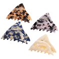 thumbnail image 1 of Pince à Cheveux Pince à Cheveux Décoratif 4PCS Triangle Acétate Pince à Cheveux Barrette, 1 of 10