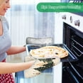 thumbnail image 2 of Yayeee Pot Holders Kitchen Heat Resistant with Pocket 7"x9.8" Cotton Oven Cooking Hot Pads, Beige Christmas Trees, 2 of 7