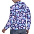 thumbnail image 6 of Fotbe Men's Hoodie with flower Skull starry sky Pattern - Kangaroo Pocket Pullover Hooded Sweatshirt, Perfect for Daily Wear, Travel, and Home-X-Large, 6 of 7