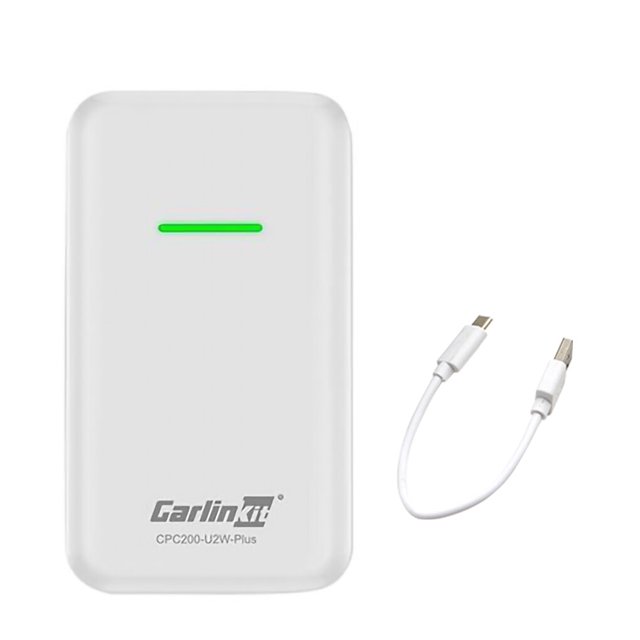 Kenally 5 uds para Carlinkit 2,0, actualización inalámbrica de CarPlay, conexión automática inalámbrica para coche, con cable a Trazadores de navegación blanco