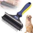 thumbnail image 2 of Undercoat Rake and Deshedding Tool for Dogs and Cats, Dematting Comb for Long Hair Pets, Grooming Brush to Clear Mats, Tangles, 2 of 9