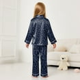 thumbnail image 6 of Caqnni Girl Outfits Girl Clothes Long Sleeve Tops Casual Pants Set Girl Clothing Fall Winter Outfit Pajamas & Dailywear Set (9-10 Years,Dark Blue), 6 of 9