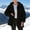 Black, variant on Plush Teddy Fleece Women's Winter Coat Jacket,Women's Fashion Long Sleeve Solid Color Thickening Cardigan Thicken Jacket Fall Winter Warm Coat Orange S