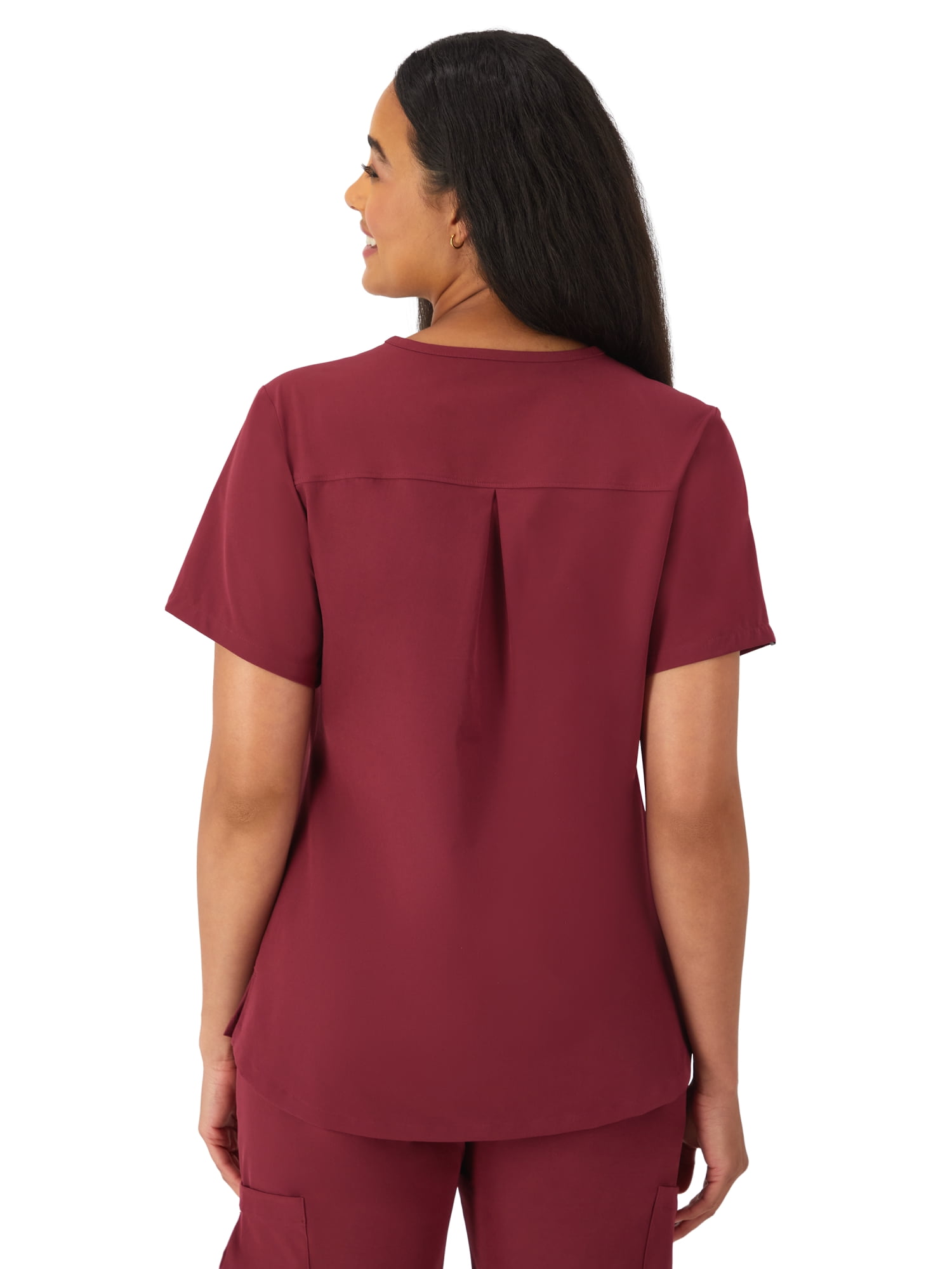 Hanes Womens Scrubs V-Neck Scrub Top, Comfort Fit, 2 Pockets, Sizes XS-3XL