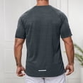 thumbnail image 5 of Afdoent T Shirts For Men Male Athletic T Shirts For Sports And Fitness Loose Fit Solid Color Design For Spring Summer Wicking Fabric Ideal Companion For Shorts Soft Comfort Tee Shirts, 5 of 6