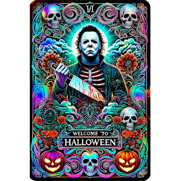 5D DIY Con Taladro Arte Tarot Terror Halloween 40x60cm