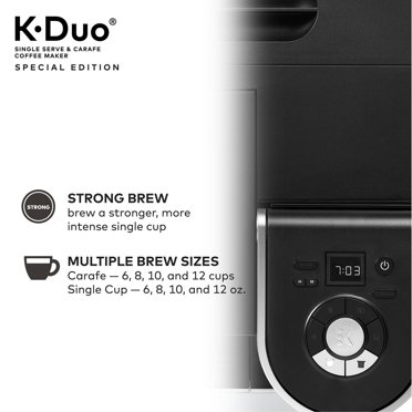 Keurig K-Duo Plus Single Serve & Carafe Coffee Maker – Black/Silver, Lightly Used