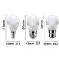 thumbnail image 4 of Bombilla Led de Golf para decoración del hogar, lámpara G45, 3W, 5W, 6W, 7W, E14, E27, B22, AC220V, 3000K, 4000K, 6000k, 1-10 unidades, 4 of 4