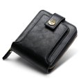 thumbnail image 1 of Cartera pequeña Vintage para hombre, monedero corto de cuero Pu, bolso de mano con cremallera y cerrojo para hombre, Porte Feuille Hommes Porte Monnaie Homme Tan Jianjun  unisex, 1 of 2