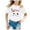 shirts 30#White, variant on WAYUTE T Shirts for Girls Toddler Kids Cute Cartoon Printed Round Neck Short Sleeve Tee Shirts Loose Soft School Summer Tops Casual Outdoor T Shirt,Light Green