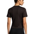 thumbnail image 3 of NELEUS Womens Workout Shirts Athletic Running Yoga Short Sleeve Tops Tight Fit Breathable Crewneck,Brownish Gray,US Size L, 3 of 10