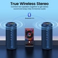 thumbnail image 4 of Altavoz Bluetooth portátil, altavoz inalámbrico Bluetooth 5.4 2026 con sonido estéreo HD de 20 W, re, 4 of 7