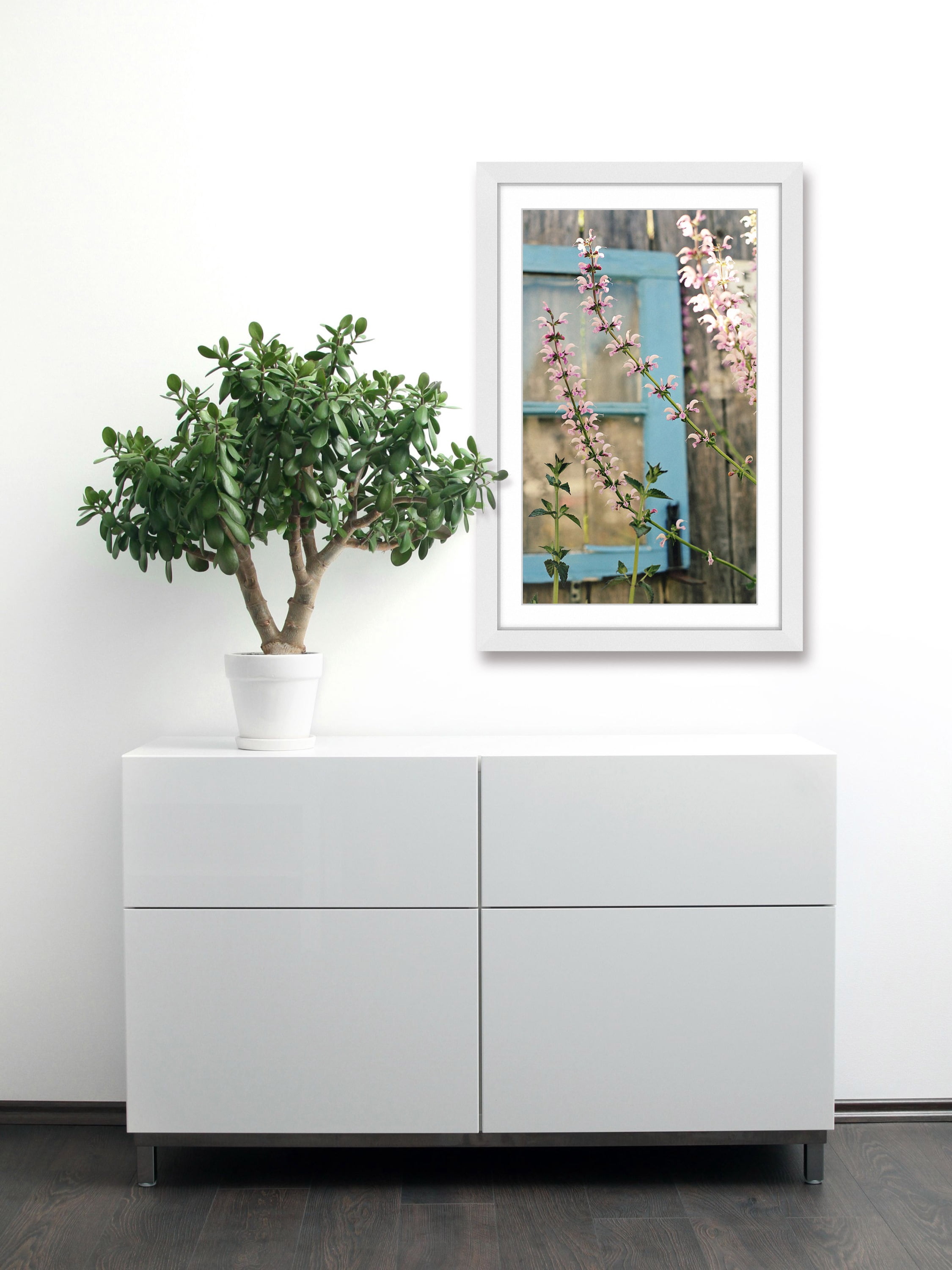 "Turquoise Window" Framed Painting Print