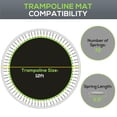 thumbnail image 6 of Kadyn Trampoline Replacement Mat with 72 V-Hooks and 5.5" Springs (Spring & Frame not Included), Recreational Big Trampolines Fits 12' Trampoline, Green, 6 of 7
