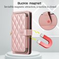 thumbnail image 5 of SaniMore for Google Pixel 7A Buisness Case, Zipper Purse [Card Holders] Magnetic Clasp Kickstand Wrist/Crossbody Chain Lanyard PU Leather Wear-resistant Full Body Protective Wallet Shell, Rosegold, 5 of 8