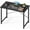 Black, variant on edx 40 inch Computer Desk Modern Writing Desk, Industrial Office Desk, Office Table for Small Spaces,Sturdy Laptop Table for Home Office, Rust