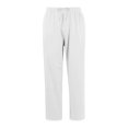 thumbnail image 4 of Mens Sweatpants with Pockets - Mesh Open Bottom Athletic Joggers for Men Loose Fit Gym Workout Running Casual Pants White XXXL, 4 of 5