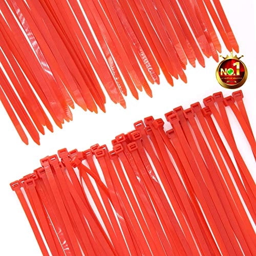 Corbatas de cable rojas grandes de 18 pulgadas, resistentes a los rayo