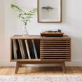 thumbnail image 1 of Modway Render Mid-Century Modern 37" Vinyl Record Display Stand in Walnut, 37 Inch, 1 of 2