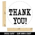 thumbnail image 2 of Thank You Fun Text Self-Inking Rubber Stamp Ink Stamper - Sky Blue Ink - Mini 1/2 Inch, 2 of 7