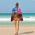 thumbnail image 4 of Independence Day Of The United States Flag Ultra Fine Fiber Beach Towels for Travel And Quick Drying Absorbent Towels for Swimming, 4 of 7