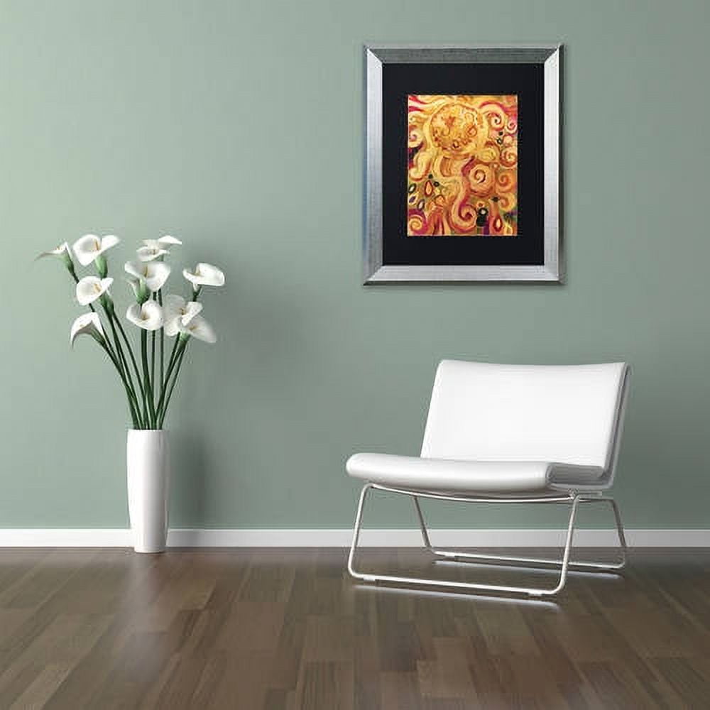 Trademark Fine Art "150" Canvas Art by Natasha Wescoat, Black Matte, Silver Frame
