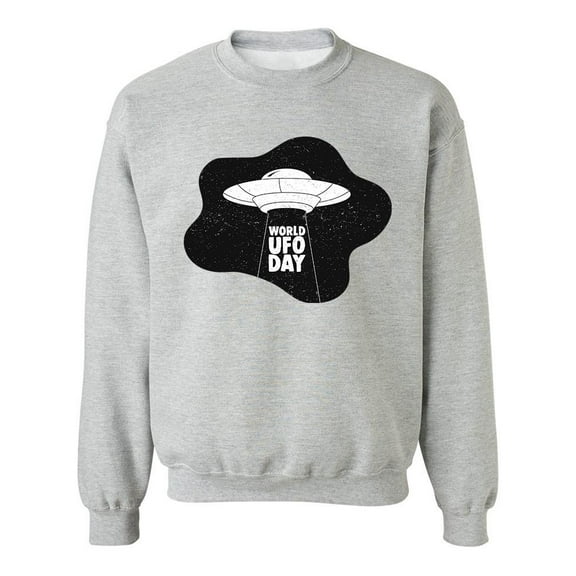 Ufo World Day Design Sweatshirt Men -Image by Shutterstock, Male 4X-Large