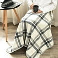 thumbnail image 5 of TNDBKQWR Winter Warm Blanket Plaid Blanket for Office, Wearable Blankets Office Chair Blanket, Protable Chair Throw Cover 55.1"x39.3", 5 of 9