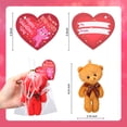 thumbnail image 3 of Shininglove 28 Pack Valentines Day Gift Cards for Kids with Bear Plush Toys Keychains for Valentines Party Favor Supplies, Classroom Exchange, 3 of 7