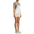 thumbnail image 4 of No Boundaries Juniors' Floral Shortalls, 4 of 6