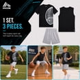thumbnail image 6 of RBX Boys Athletic Outfit Shorts Set Short Sleeve Shirts Dry Fit Sleeveless Jersey & Shorts 3 Piece, 6 of 7
