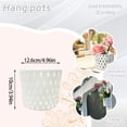 thumbnail image 4 of Flowerpots with Dish Ceramic, Indoor Hanging Flower Pots Wall Hanging Flower Pots Style Wall Hanging Flower Pots Large and Small Two Flower Pots, Flower Pots, 4 of 9