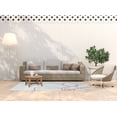 thumbnail image 3 of Simply Daisy 5' x 7' Coral/White Petal Lines Spring Chenille Indoor/Outdoor Rug, 3 of 4