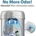 thumbnail image 3 of Halo  16 Gal Stainless Steel Rectangular Open Top Trash Can, 3 of 5