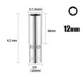 thumbnail image 1 of MYG 1PC 3/8inch Deep Socket Adapter Hex Socket Wrench Heads Ratchet Tool 8-24mm, 1 of 8