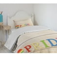 thumbnail image 4 of Ambesonne Pride Quilted Bedspread Set 2 Pcs, Heart Sign Colorful Love, Twin Size, Multicolor, 4 of 6