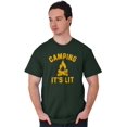 thumbnail image 5 of Camping Its Lit Pun Outdoors Nature Men's Graphic T Shirt Tees Brisco Brands 2X, 5 of 6