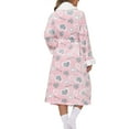 thumbnail image 4 of Aloohaidyvio Plush Robes for Women,Fluffy Fuzzy Cozy Warm Lightweight Bathrobe,Shower Spa House Long Robe for Women, 4 of 6