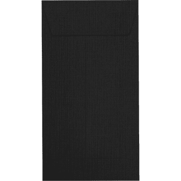 LUXPaper #7 Coin Envelopes, 3 1/2 x 6 1/2, Black Linen, 250/Pack