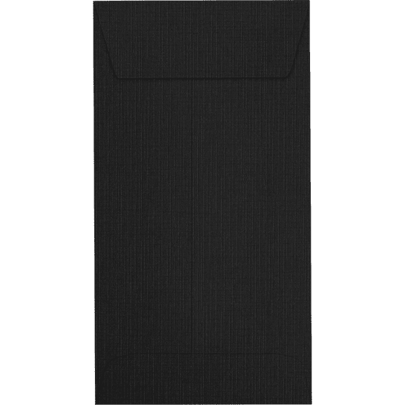 LUXPaper #7 Coin Envelopes, 3 1/2 x 6 1/2, Black Linen, 1000/Pack