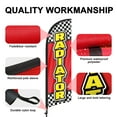 thumbnail image 4 of QSUM Auto/Car Radiator Feather Flag with Flag Pole Kit and Ground Spike, 8.2FT Auto/Car Radiator Windless Flag Banner Sign Business for Outdoor Advertising Sign Decoration Display, 4 of 8