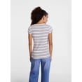 thumbnail image 4 of Scenario Women's Rib Henley with Short Sleeves, Sizes XS-XXXL, 4 of 6