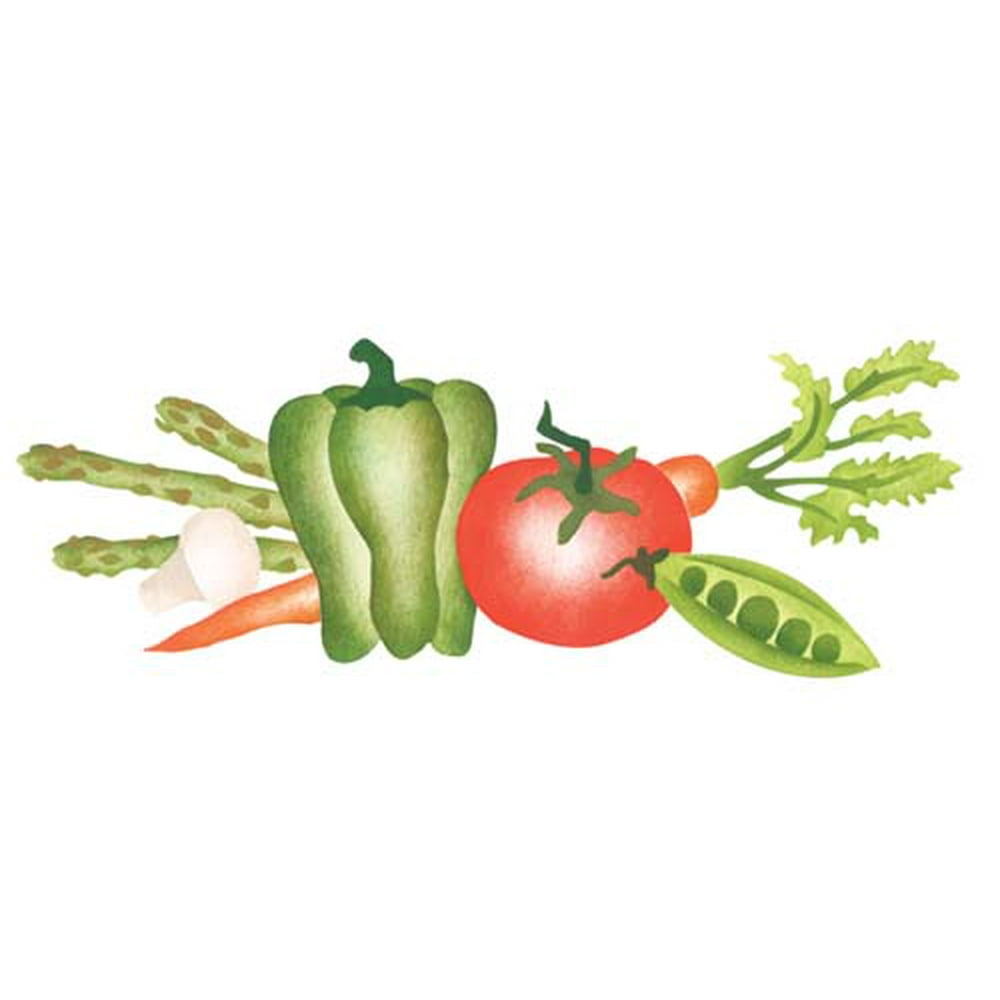 Vegetable Group Wall Stencil SKU #3270 by Designer Stencils - Walmart ...