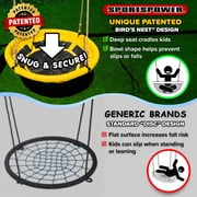 Sportspower Super Star 5-in-1 Metal Swing Set: 2 Swings, Flying Saucer, 2-Person Roman Glider, 6.5ft Slide ; Great for Kids 3-8; Bonus Anchor Kit