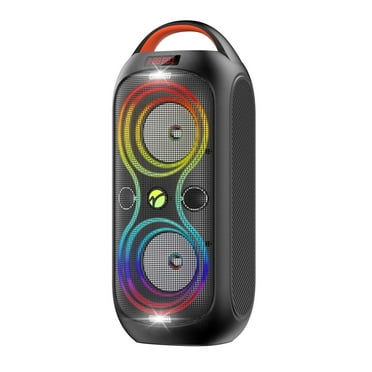 RUIMATECH Bluetooth Party Speakers,Wireless TWS Portable Bluetooth Speaker with Portable Handle,Beat-Driven Light Show, 120dB Loud Party Speakers for Camping, Beach, Garage，Party