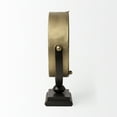 thumbnail image 3 of Mercana Houston Gold Metal Half-Moon Base Table Clock, 3 of 9