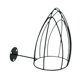 thumbnail image 5 of Soporte de alambre de metal para sombreros, montaje en pared, instalación conveniente, gorra de béisbol creativa negro, 5 of 9