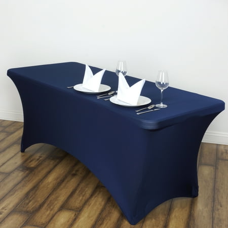 BalsaCircle 6 Feet Rectangular Spandex Fitted Stretchable